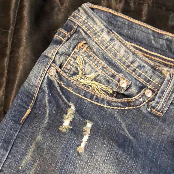 Red Rivet Shorts - Picture 4 of 7